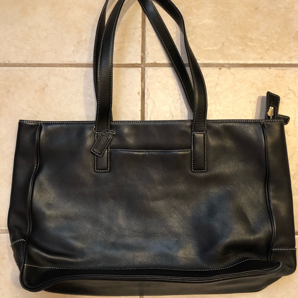 Coach Vintage Hampton Laptop Tote Leather